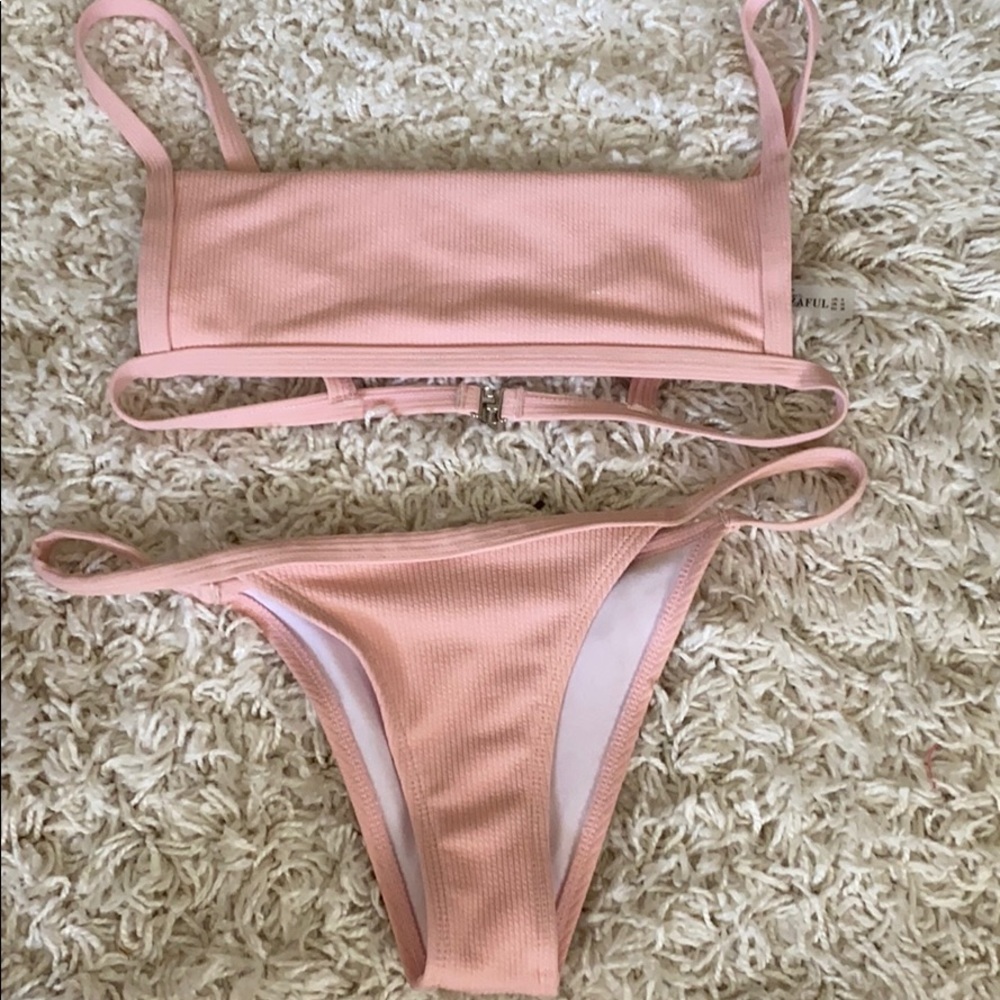 pink bathing suit